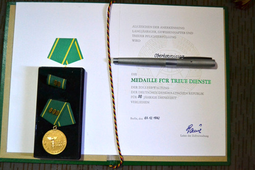 Ddr zollverwaltung medaille - ddr,