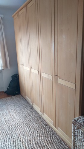 Kleiderschrank 5türig erle - kleiderschrank,,