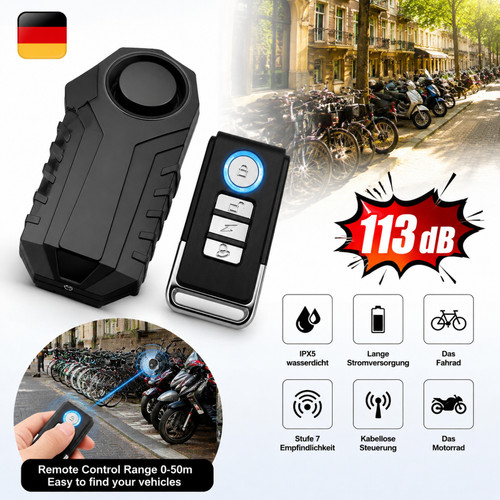 Fahrrad alarmanlage drahtlos - fahrrad,