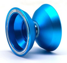 Professional Alloy YoYo Windrunner - blau Profi JoJo Freilauf Kugellager Supe...