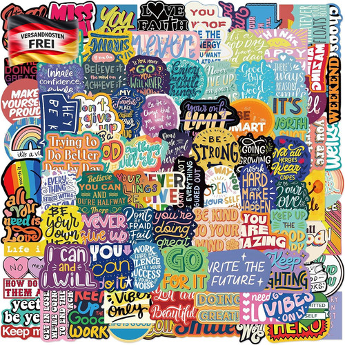 Bunte motivationssticker - bunte,