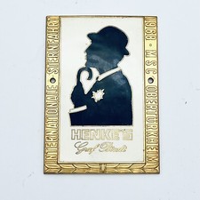 ENAMEL BADGE 1968 HENKE´S GRAF BRANDT GENTLEMAN DANDY BOWLER MELONE MSC GERMANY 