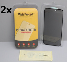 2x VistaProtect Premium Glas Blickschutzfolie Filter für iPhone 14 Pro Max NEU