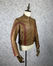 belstaff Lederjacke Damen Vintage Black Prince Daytona 1955 Café Racer IT 44 / S