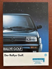 Prospekt / brochure Volkswagen Golf Rallye MY 1989