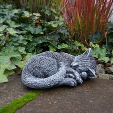 Katze kätzchen steinfigur - katze,