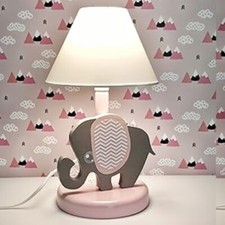 Kinder Tischlampe Elefant Holz