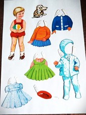 Anziehpuppe Papierpuppe Paper Doll ...  ANNI ..  ..