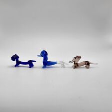 Figur - drei Kunstglashunde -