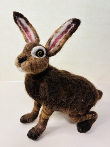 Hase aus wolle mit - wolle,