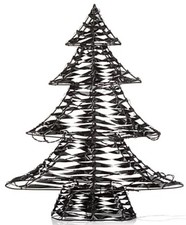 LUMIDA Xmas LED-Dekobaum 5h-Timerfunktion outdoorgeeignet Silber Klein