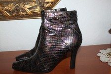 Vintage*Bally/Italien* Damen Echt Phyton Schlange, Stiefeletten, Braun Gr.4,5*