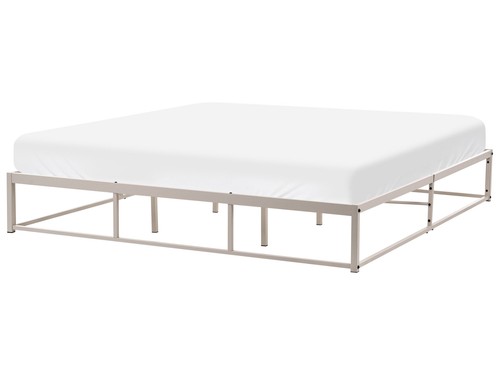 Bett metall hellbeige - bett,