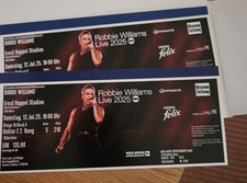 2 Tickets ROBBIE WILLIAMS in Wien am 12. Juli 2025 -Sitzplatz- 