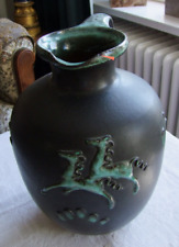 Michael Powolny? Art Deco Vase,undeutl.Pressmarke,Schleiß Keramik Gmunden,verein