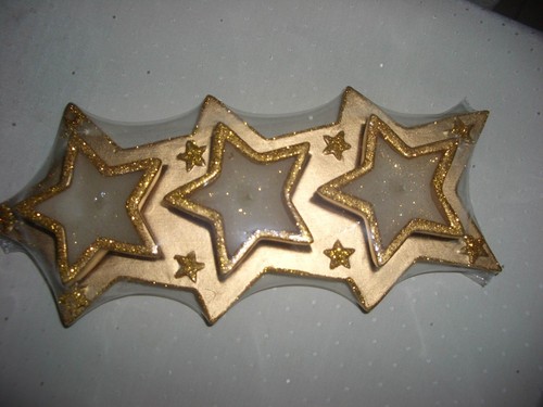 Keramik kerzenhalter stern - keramik,