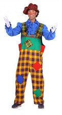 Clown Pierrot Frack Harlekin Kostüm Jacke Weste Mantel Kasper Clownkostüm Hose