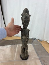 Afrika Holz Figur Frau Senufo Holzfigur antik Elfenbein Küste Deble 55 cm