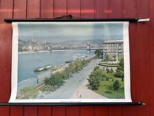 Schulwandkarte Budapest Donau