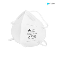 Skypro GL001A FFP2 Medical Kopfband Atemschutzmaske – 50 Stück ,einzeln verpackt