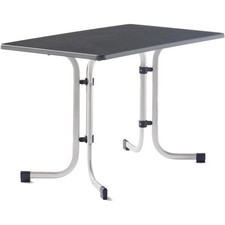 SIEGER Tisch 233/A 115 x 70 cm graphit Gestell aus Stahl in graphit, Tischpla...