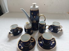 Super Mocca Service 4 Personen Porzellanfabrik Lichte Thüringen Knochenporzellan