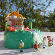 Mini Polly Pocket Disney Alice im Wunderland weiß 100% Komplett Bluebird Vintage