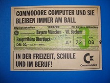 88/89 Ticket FC Bayern