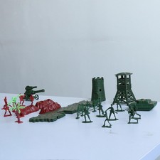 238 Stück Plastik Soldat 4cm Armee Figuren Spielset für Armee Sand Szene