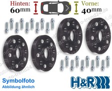 Spurplatten schwarz 40mm & 60mm/Achse u.a.: VW Golf VII 5G1 BE1 BE2 BQ1 2012-21