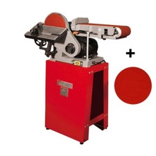 Holzmann Band-Tellerschleifer BT1220 mit Untergestell +Haftklettaufnahme