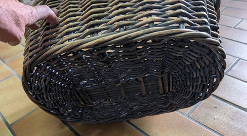 Vintage weidenkorb mit - vintage,