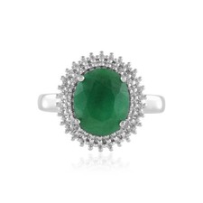 Smaragdgrüner Beryll Sterling