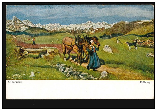 Künstler segantini - künstler-ak, g.