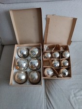 Silberner Christbaumschmuck alt 13 Kugeln Weihnachten von Oma