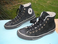 Original CONVERSE, Chucks Sneaker HI, Gr. 41,5, Schwarz, Gefüttert, Echtleder !
