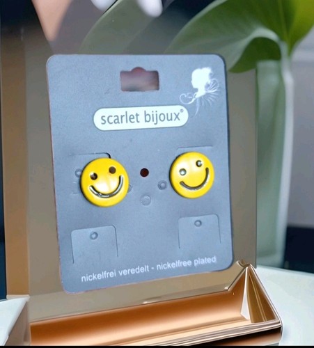 Ohrstecker funny face happy - ,