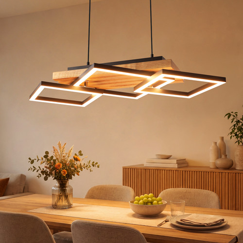 E27 pendelleuchte holz - e27,