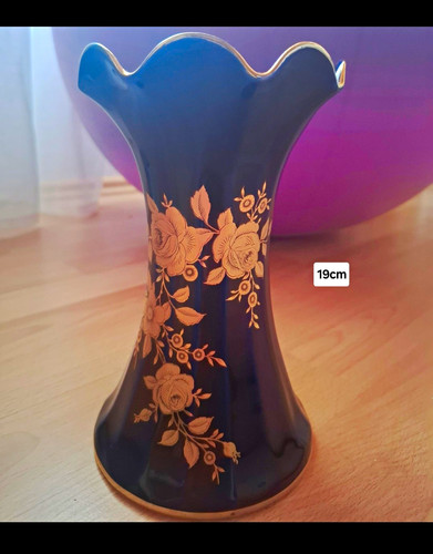 Kobalt bayern porzellan vase - bayern,
