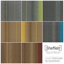 Nylon Teppichfliesen Sheffield | 50 x 50 cm | 4 auswählbare Farbsets