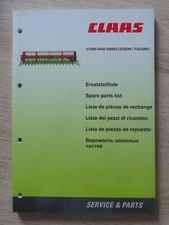 Claas Mähdrescher Vario Schneidwerk V540 - V1050 Lexion Tucano Ersatzteilliste