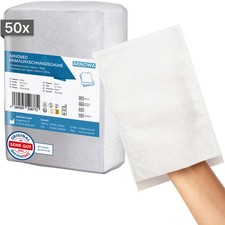 50x Einweg Waschhandschuhe