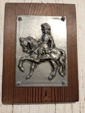 Wandbild Relief Husar zu Pferd
