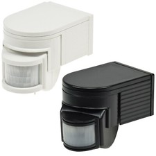 Bewegungsmelder 180° IP44 IR max. 12m LED geeignet 1-1000Watt 10sec-8min
