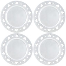 4x Platzteller silberfarben