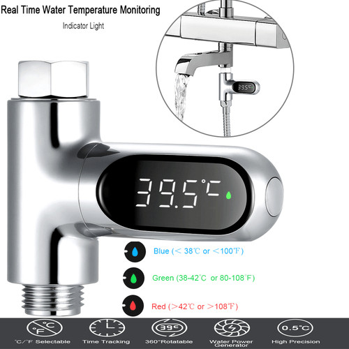 Led digital dusche - digital, thermometer