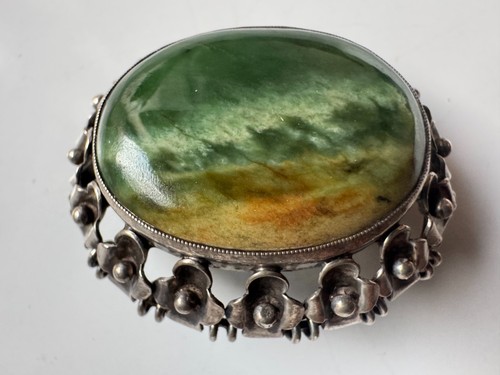 Art deco brosche 835er - art,