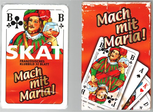 Skatspiel mit werbung maria - mit,