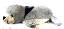 Plüsch Robbe FLAPSCH Grau 60 cm Länge mit Halstuch Moin Moin Heuler Seehund