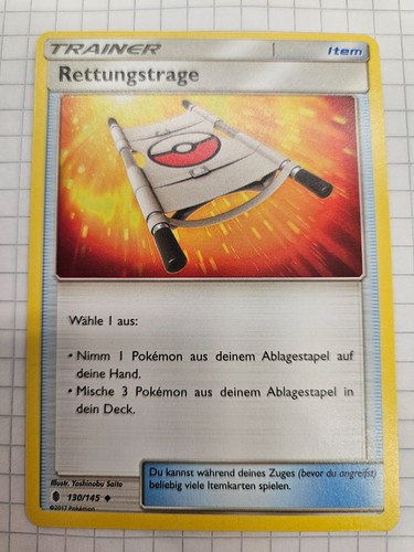 Pokémonkarte rettungstrage - pokémonkarte,
